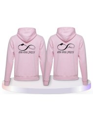 Unendlich Initial Pärchen Hoodies | Paarpulli