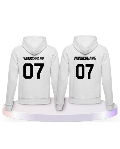 Wunschname Couple Hoodies kaufen | Paarpulli