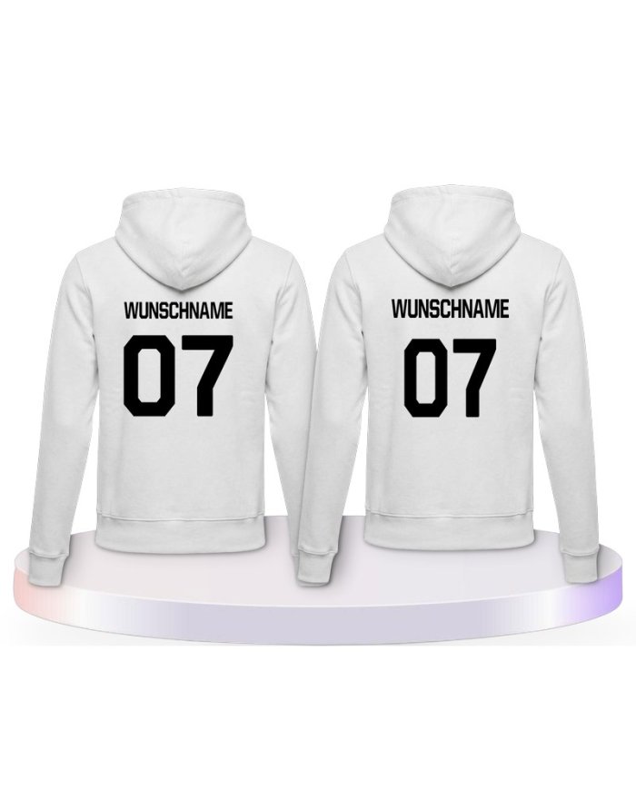 Wunschname Couple Hoodies kaufen | Paarpulli