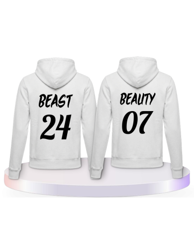 Beauty and Beast Kapuzenpullover Couple Hoodies kaufen | Paarpulli