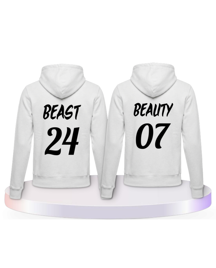 Beauty and Beast Kapuzenpullover Couple Hoodies kaufen | Paarpulli