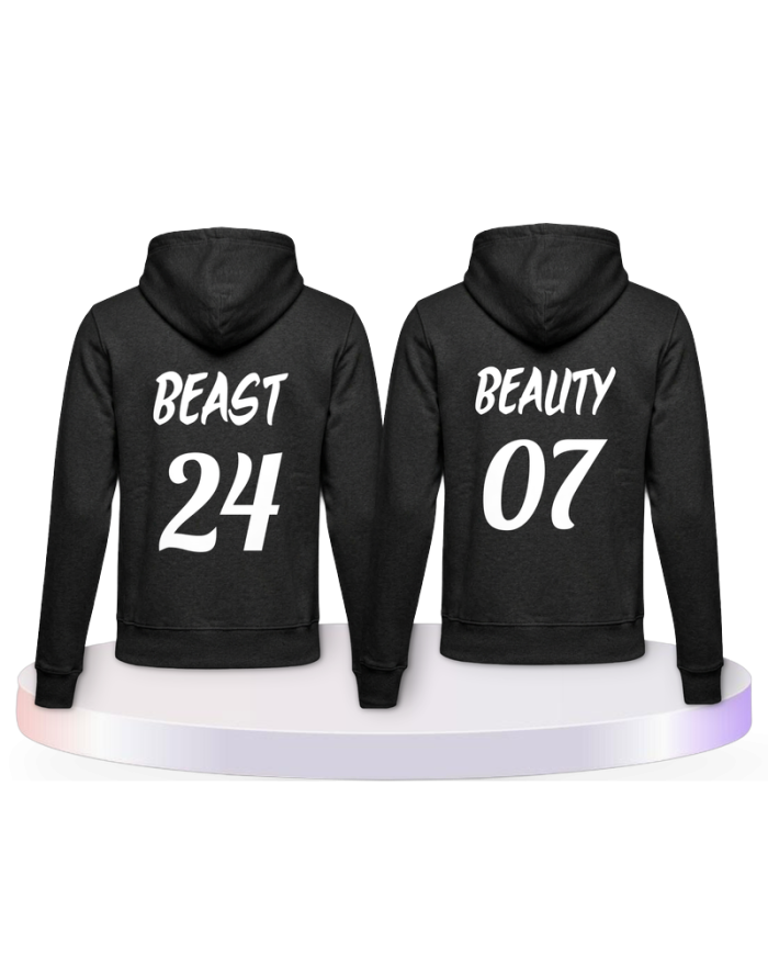 Beauty and Beast Kapuzenpullover Couple Hoodies kaufen | Paarpulli