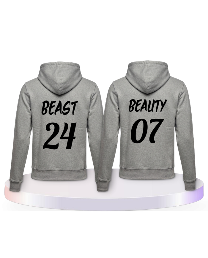 Beauty and Beast Kapuzenpullover Couple Hoodies kaufen | Paarpulli