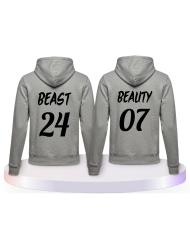 Beauty and Beast Kapuzenpullover Couple Hoodies kaufen | Paarpulli