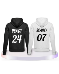 Beauty and Beast Kapuzenpullover Couple Hoodies kaufen | Paarpulli