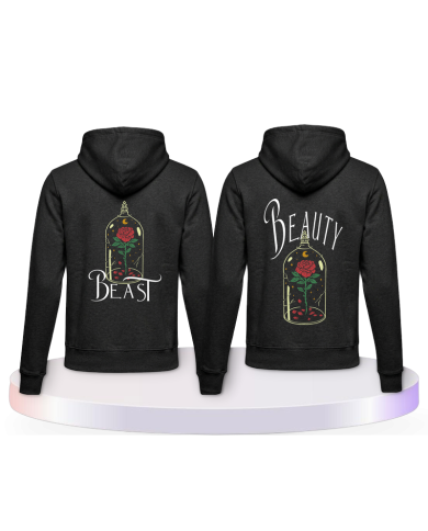 Gemeinsamer Look: ´Beauty and Beast Hoodies | Paarpulli