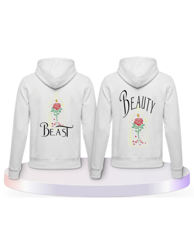 Gemeinsamer Look: ´Beauty and Beast Hoodies | Paarpulli