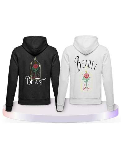 Gemeinsamer Look: ´Beauty and Beast Hoodies | Paarpulli