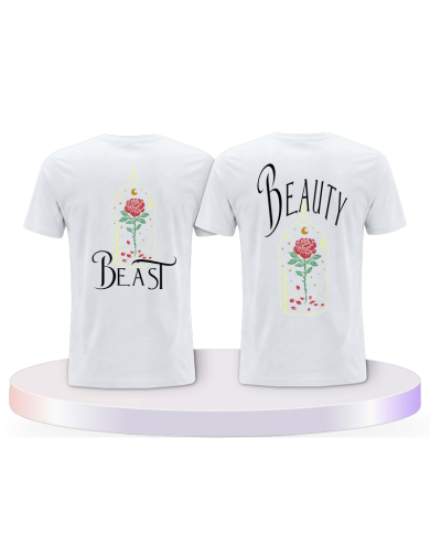 Gemeinsamer Look: Beauty and Beast T-Shirts | Paarpulli