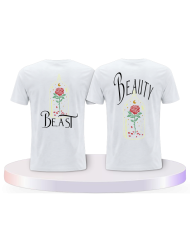 Gemeinsamer Look: Beauty and Beast T-Shirts | Paarpulli