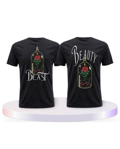 Gemeinsamer Look: Beauty and Beast T-Shirts | Paarpulli