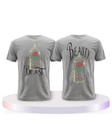Gemeinsamer Look: Beauty and Beast T-Shirts | Paarpulli