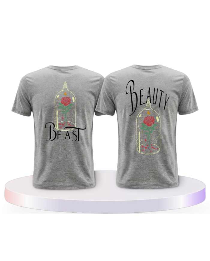 Gemeinsamer Look: Beauty and Beast T-Shirts | Paarpulli