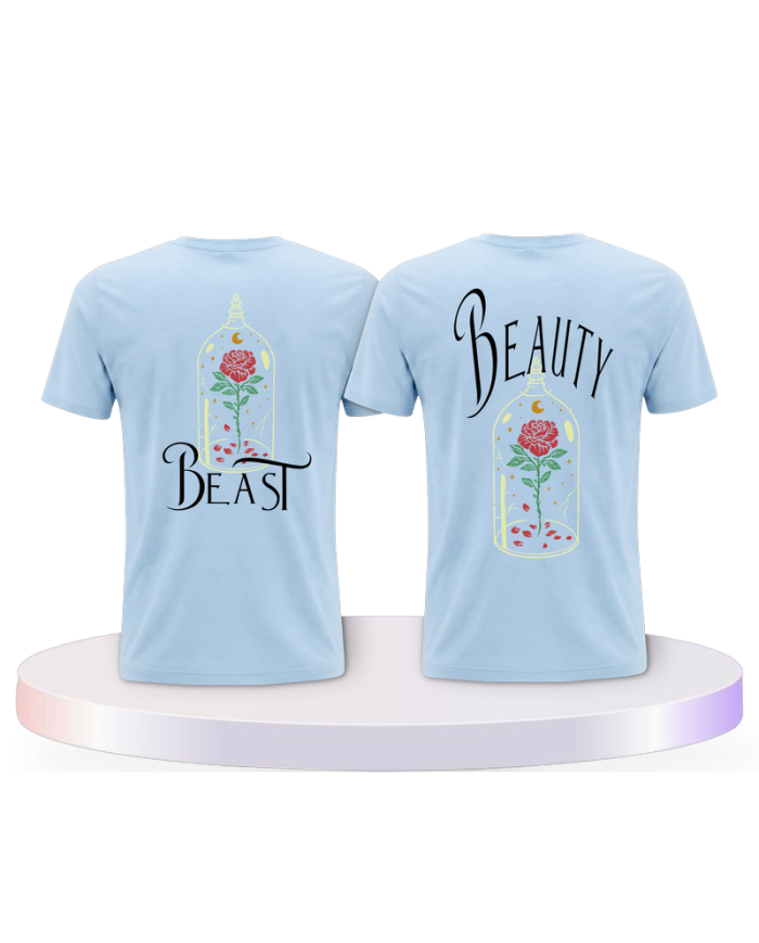 Gemeinsamer Look: Beauty and Beast T-Shirts | Paarpulli