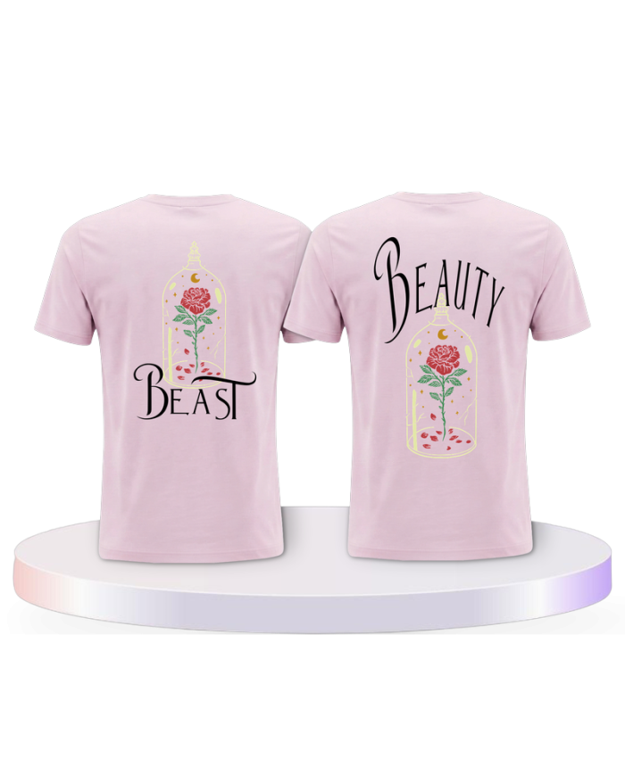 Gemeinsamer Look: Beauty and Beast T-Shirts | Paarpulli
