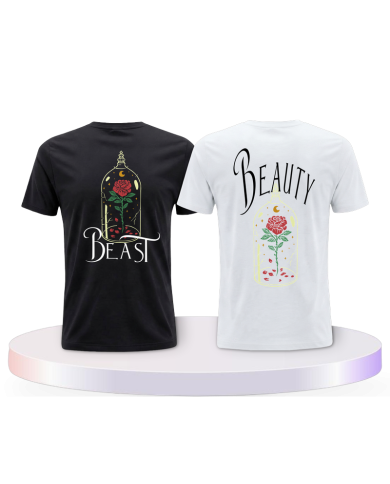 Gemeinsamer Look: Beauty and Beast T-Shirts | Paarpulli