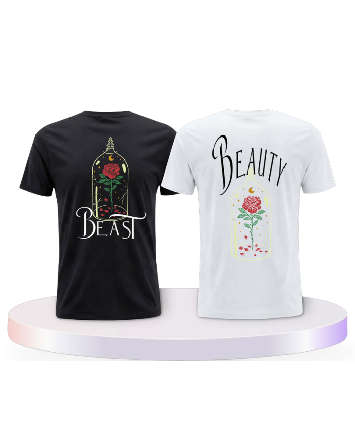 Gemeinsamer Look: Beauty and Beast T-Shirts | Paarpulli