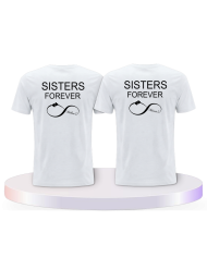 Partnerlook T-Shirts mit Sisters Forever BFF / Best Friend | Paarpulli