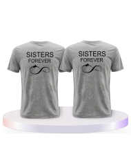 Partnerlook T-Shirts mit Sisters Forever BFF / Best Friend | Paarpulli