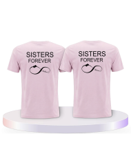 Partnerlook T-Shirts mit Sisters Forever BFF / Best Friend | Paarpulli