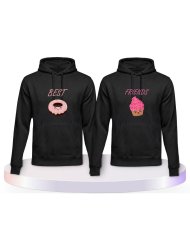 Gemeinsamer Look: Donut & Cupcake Best Friends Hoodies | Paarpulli