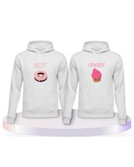 Gemeinsamer Look: Donut & Cupcake Best Friends Hoodies | Paarpulli