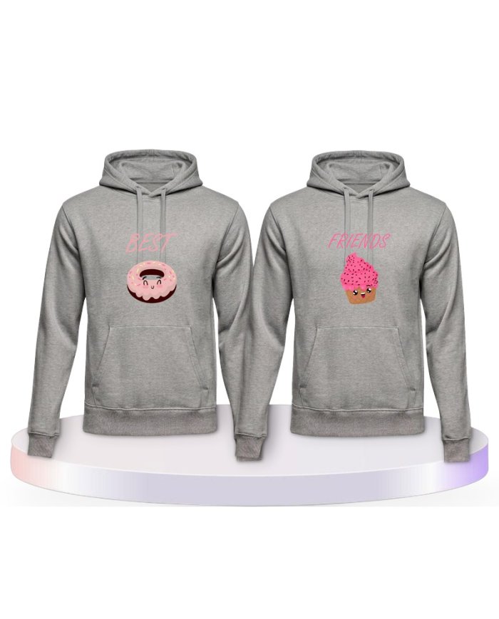 Gemeinsamer Look: Donut & Cupcake Best Friends Hoodies | Paarpulli