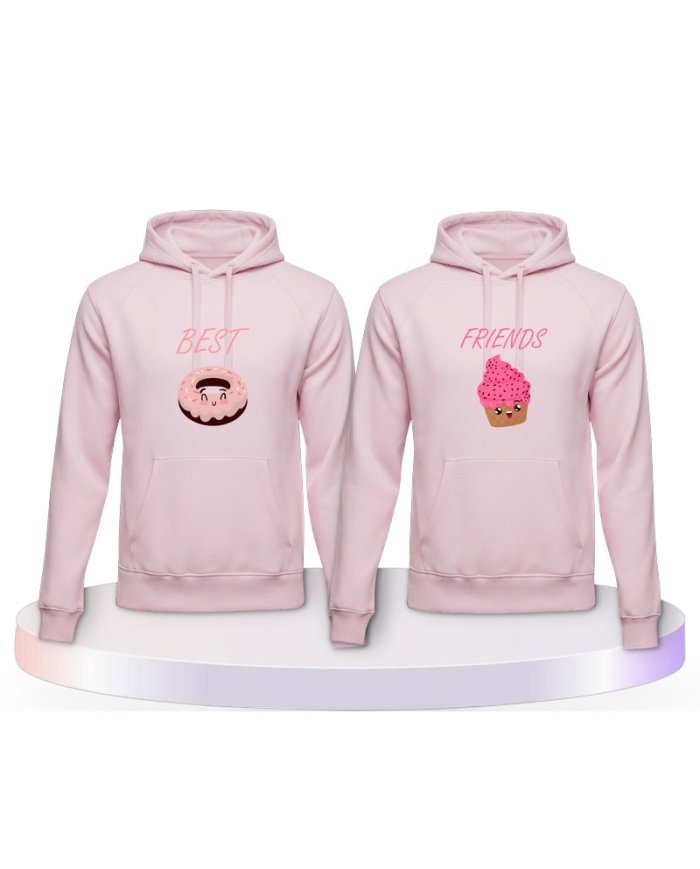 Gemeinsamer Look: Donut & Cupcake Best Friends Hoodies | Paarpulli