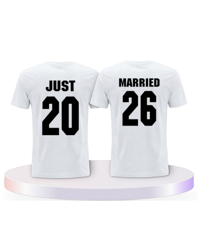 Partnerlook T-Shirts mit Just Married T Shirts | Paarpulli