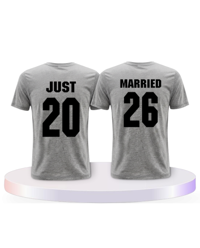 Partnerlook T-Shirts mit Just Married T Shirts | Paarpulli