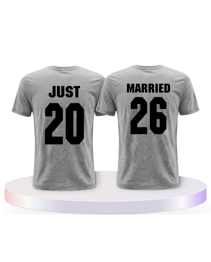 Partnerlook T-Shirts mit Just Married T Shirts | Paarpulli