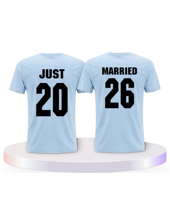 Partnerlook T-Shirts mit Just Married T Shirts | Paarpulli