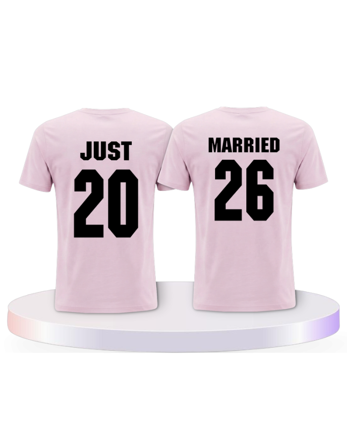Partnerlook T-Shirts mit Just Married T Shirts | Paarpulli