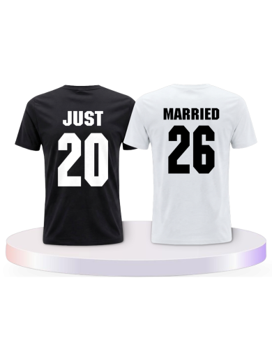 Partnerlook T-Shirts mit Just Married T Shirts | Paarpulli