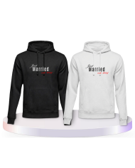 Partnerlook Hoodies mit Just married mit Wunschjahr | Paarpulli