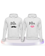 Mr. und Mrs. Pärchen Hoodies | Paarpulli