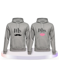 Mr. und Mrs. Pärchen Hoodies | Paarpulli