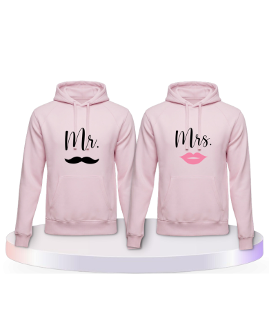 Mr. und Mrs. Pärchen Hoodies | Paarpulli