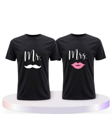 Partnerlook T-Shirts mit Mr. und Mrs | Paarpulli