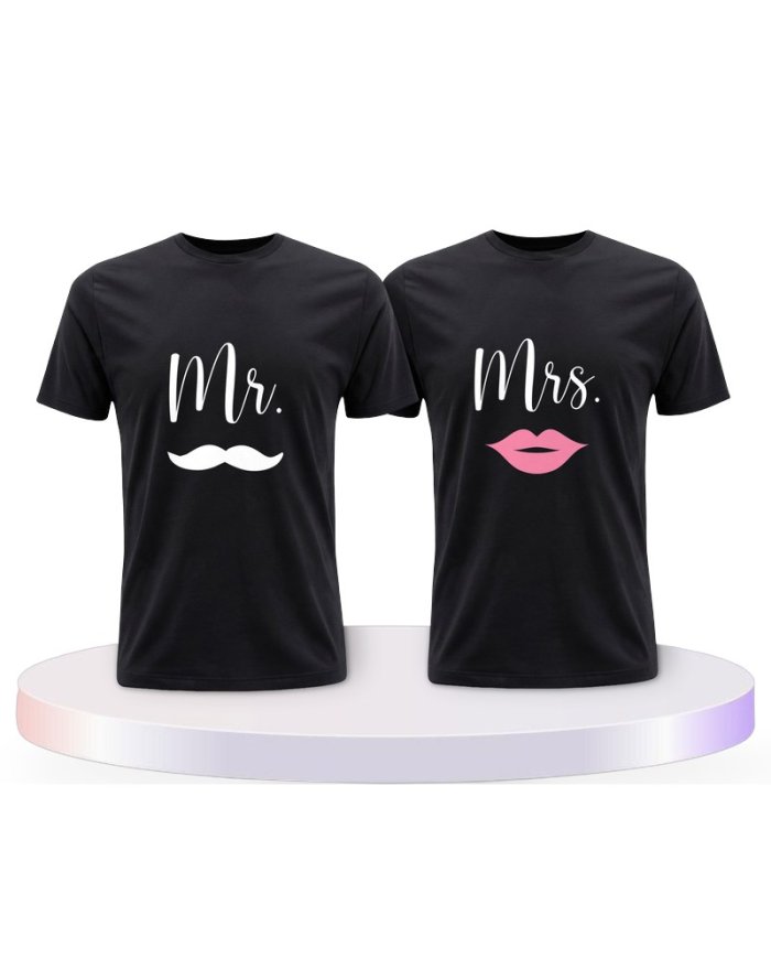 Partnerlook T-Shirts mit Mr. und Mrs | Paarpulli