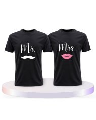 Partnerlook T-Shirts mit Mr. und Mrs | Paarpulli