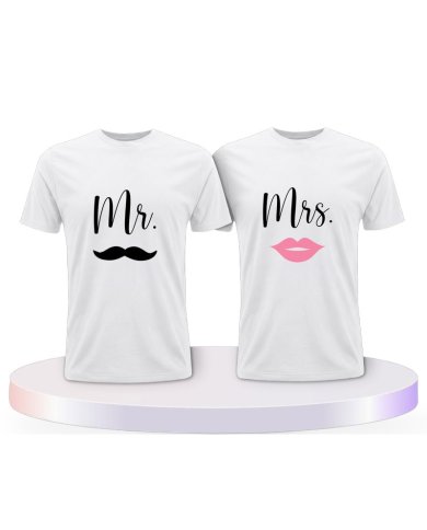 Partnerlook T-Shirts mit Mr. und Mrs | Paarpulli