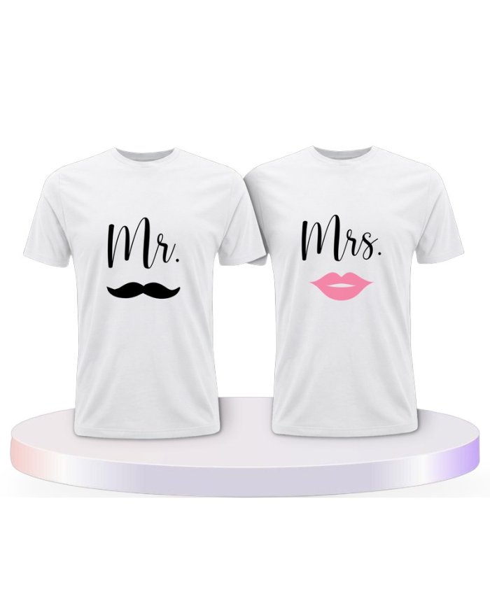 Partnerlook T-Shirts mit Mr. und Mrs | Paarpulli