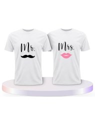 Partnerlook T-Shirts mit Mr. und Mrs | Paarpulli