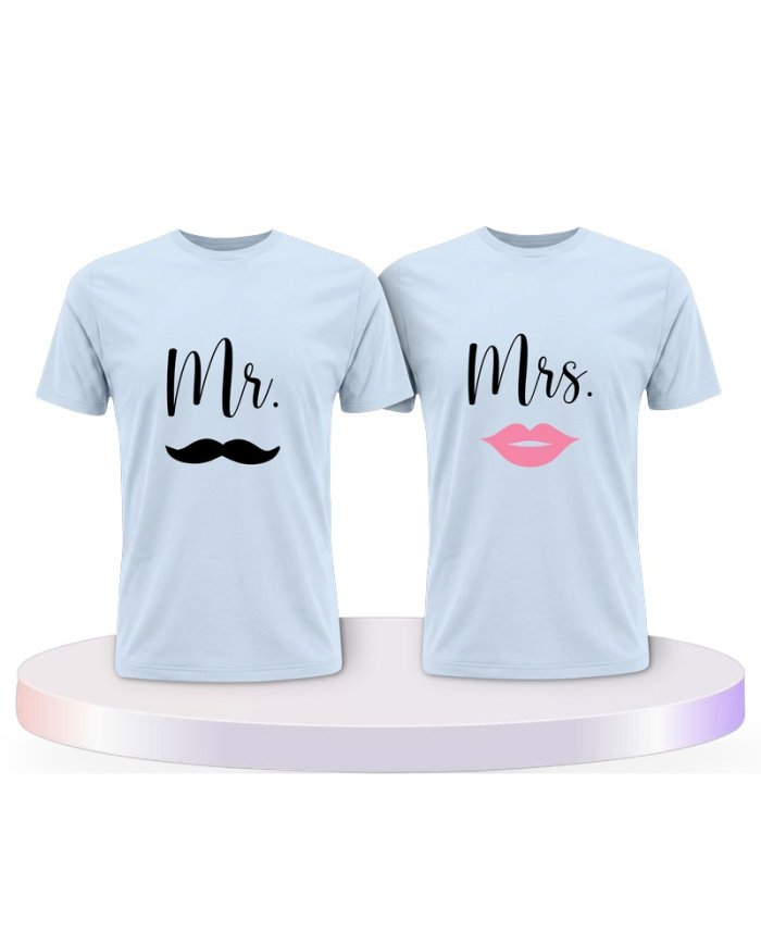 Partnerlook T-Shirts mit Mr. und Mrs | Paarpulli