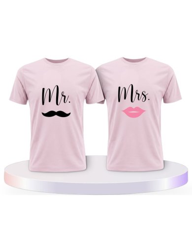 Partnerlook T-Shirts mit Mr. und Mrs | Paarpulli