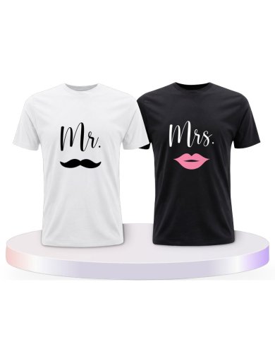 Partnerlook T-Shirts mit Mr. und Mrs | Paarpulli