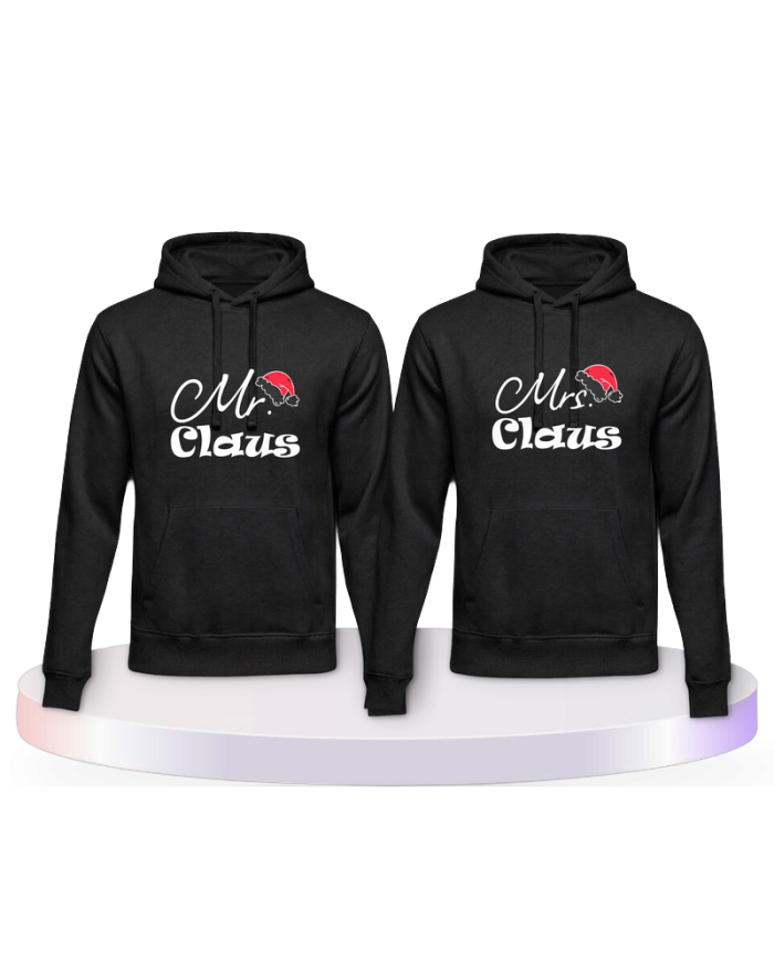 Mr. und Mrs. Claus Christmas Pärchen Hoodies | Paarpulli