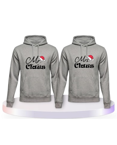 Mr. und Mrs. Claus Christmas Pärchen Hoodies | Paarpulli