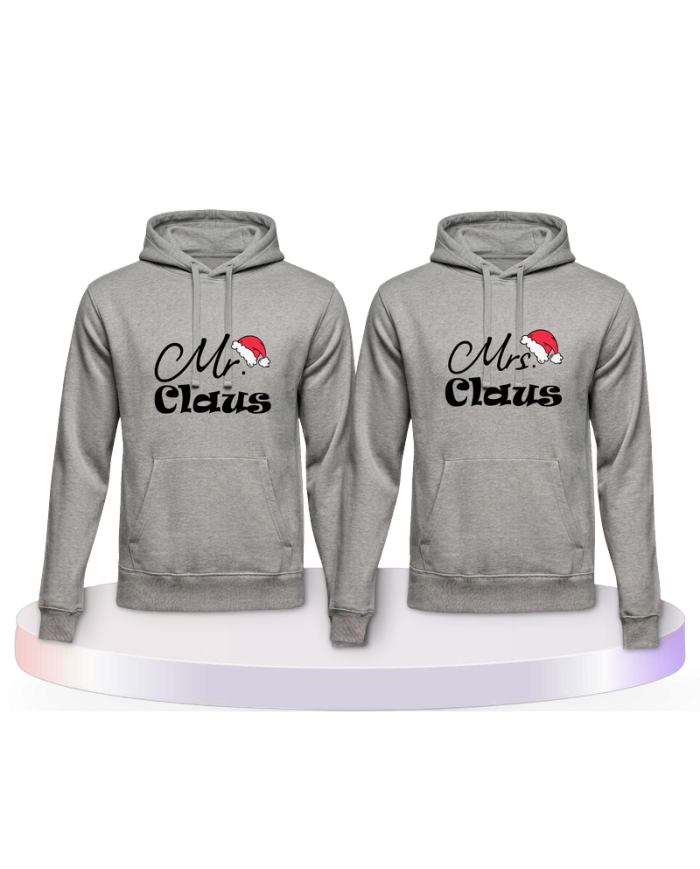 Mr. und Mrs. Claus Christmas Pärchen Hoodies | Paarpulli